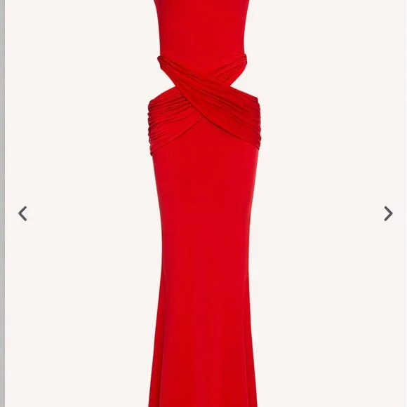 IMAYA MAGDA RED DRESS (S) - Picture 5 of 13